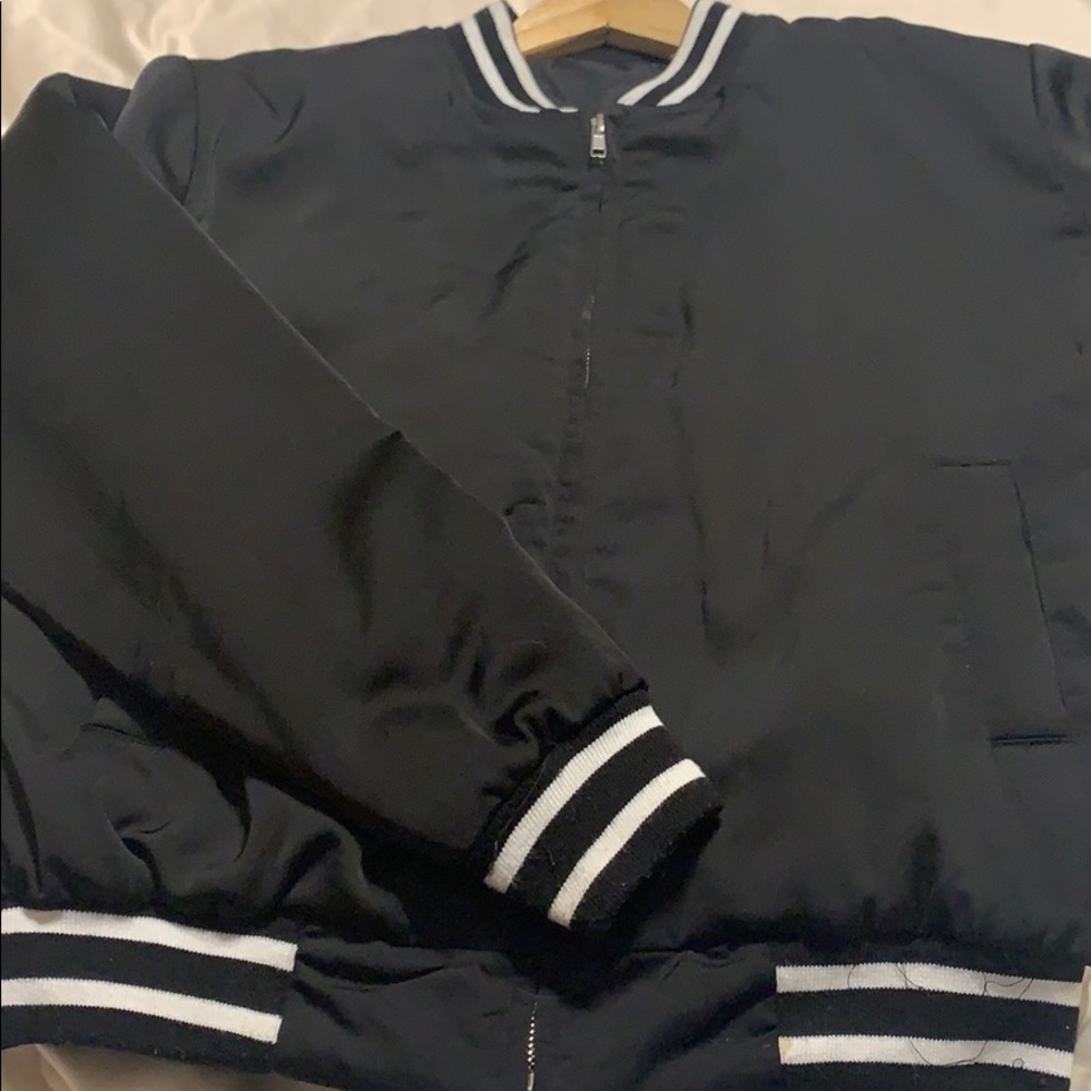 Varsity style bomber jacket